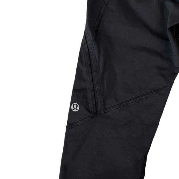 Lululemon Black Capri Cropped Leggings Sz 2 - Picture 5 of 5